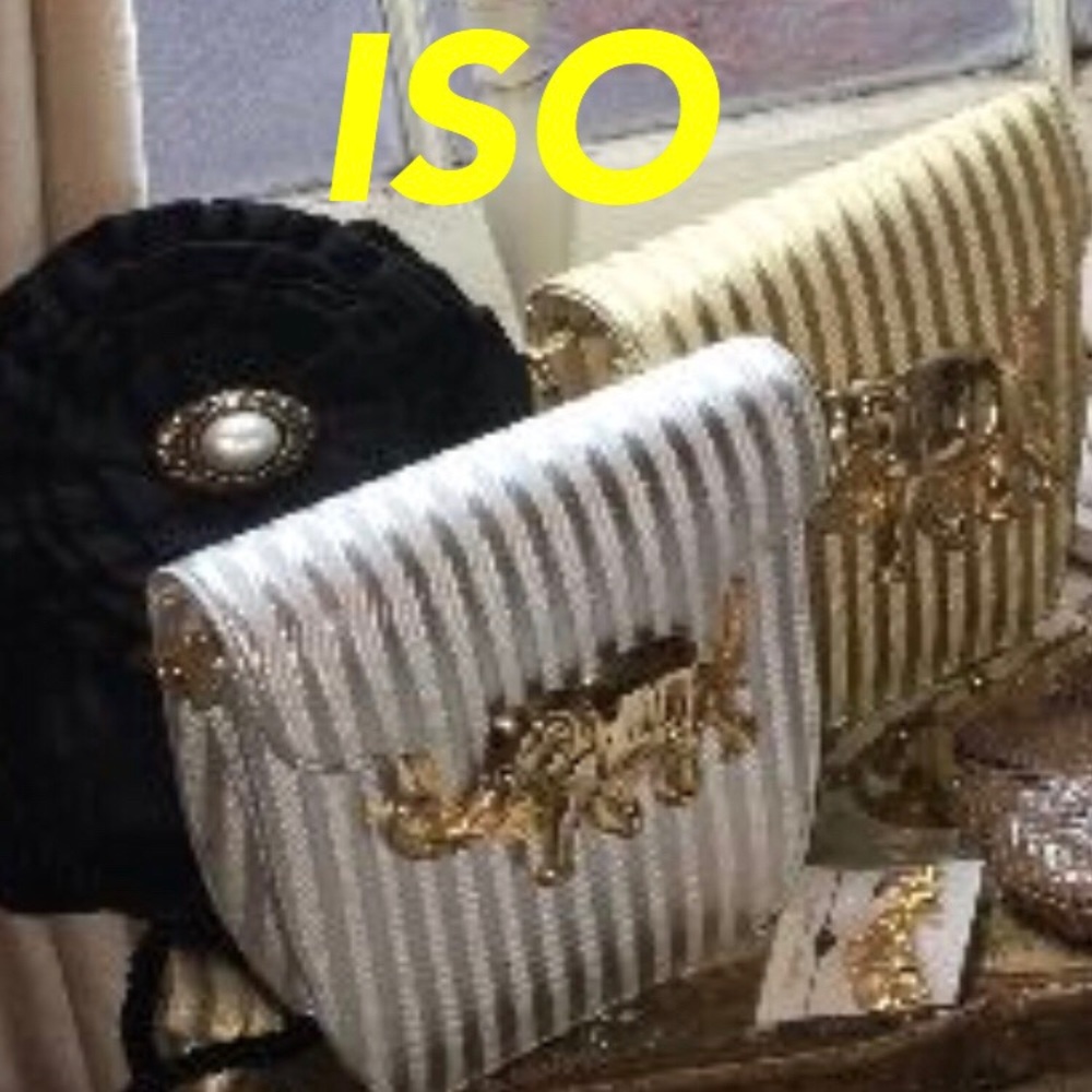 ISO! Gold silver striped elephant purse tango bags